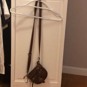 Brown cross body bag